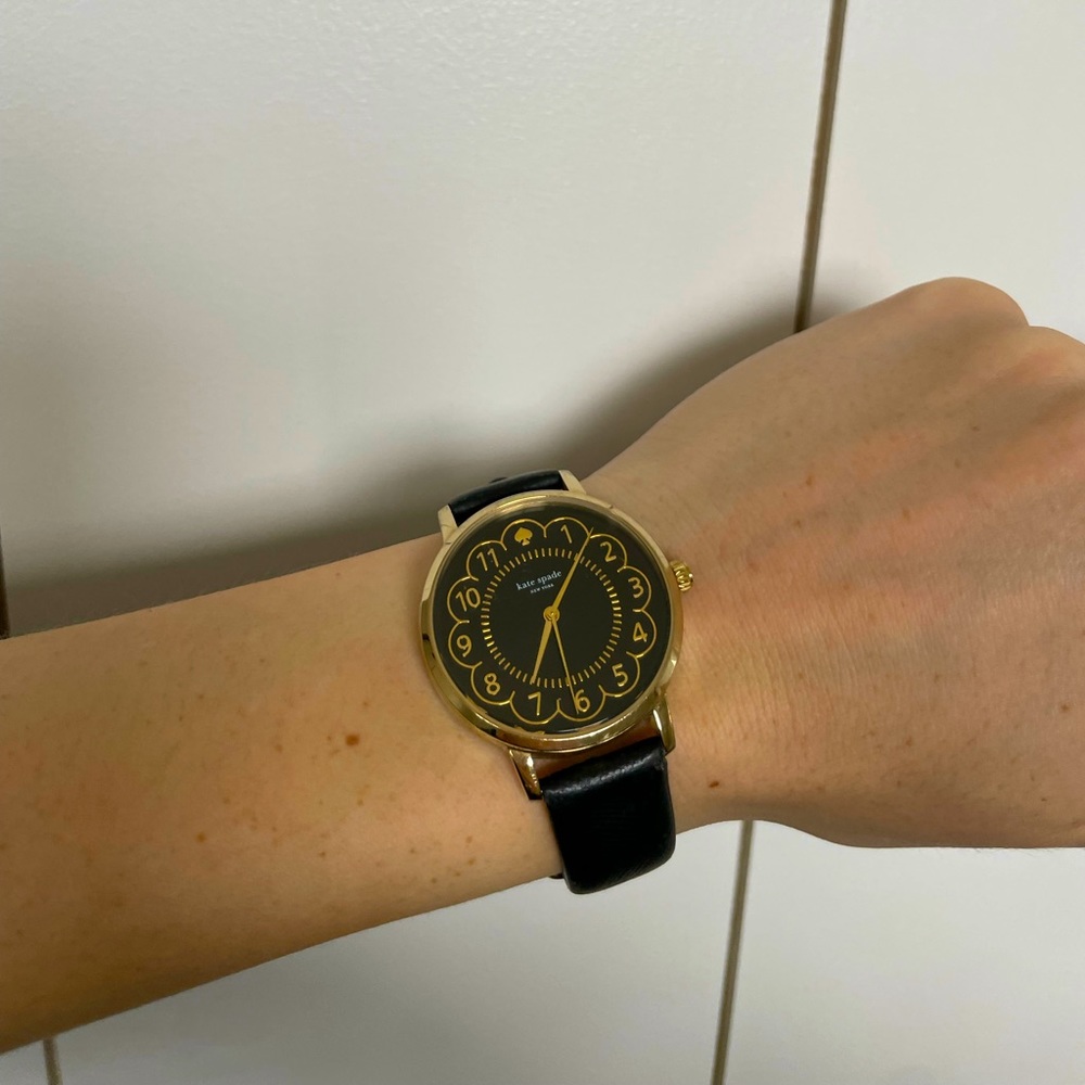 Kate Spade Black and Gold Watch